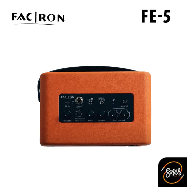 Facron FE5 แอมป์กีต้าร์ ขนาด 5 วัตต์ มีแบตในตัว เอฟเฟคในตัว