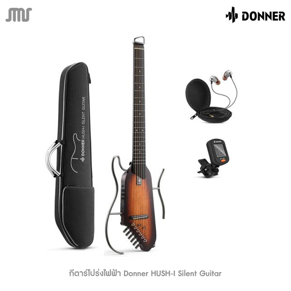 กีต้าร์โปร่งไฟฟ้า Donner HUSH-l SE silent guitar