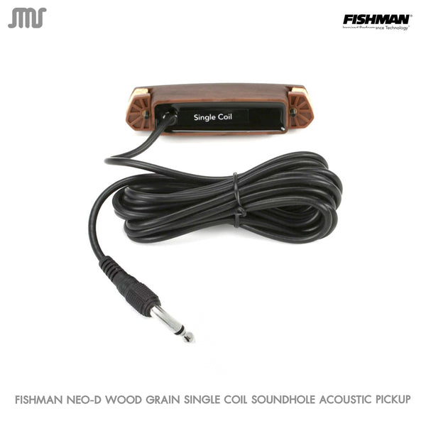 FISHMAN NEO-D WOOD GRAIN SINGLE COIL SOUNDHOLE ACOUSTIC PICKUP