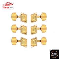 ลูกบิดกีต้าร์โปร่งฝาครอบ สีทอง GP-112