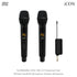 ไวเลสไมโครโฟน ICON WM 3.2 Professional Dual Wireless Handheld Microphone