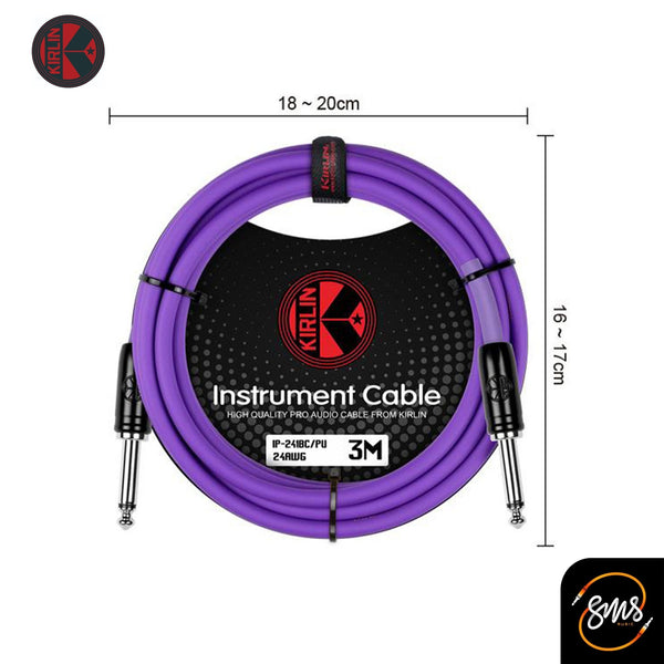 สายแจ๊ค Kirlin Ip-241BC สีแดง ยาว 3 เมตร