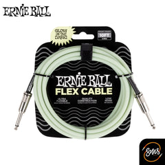 สายแจ๊คกีต้าร์สะท้อนแสง Ernie Ball หัวตรง/ตรง