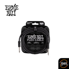 สายแจ๊คกีต้าร์ Ernie Ball หัวตรง/ตรง สีดำ