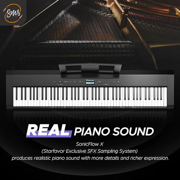 เปียโนไฟฟ้า Starfavor SP-20 88 Key Hammer Action Digital Piano with Stand