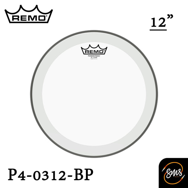 หนังกลอง Remo รุ่น POWERSTROKE® P4 CLEAR (Tom/Snare)