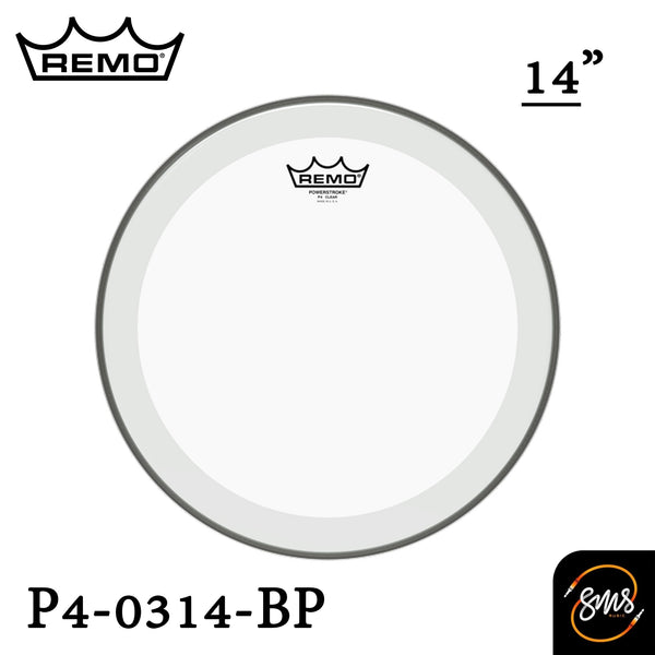 หนังกลอง Remo รุ่น POWERSTROKE® P4 CLEAR (Tom/Snare)