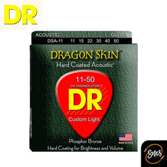 สายกีต้าร์โปร่ง DR Strings Dragon Skin Acoustic 11-50 Custom Lite