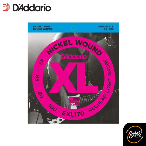 สายเบส D’Addario EXL170 Nickel Wound Bass Guitar Strings