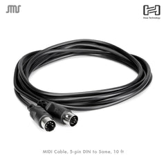 HOSA MIDI Cable 5-pin DIN to Same 10 ft