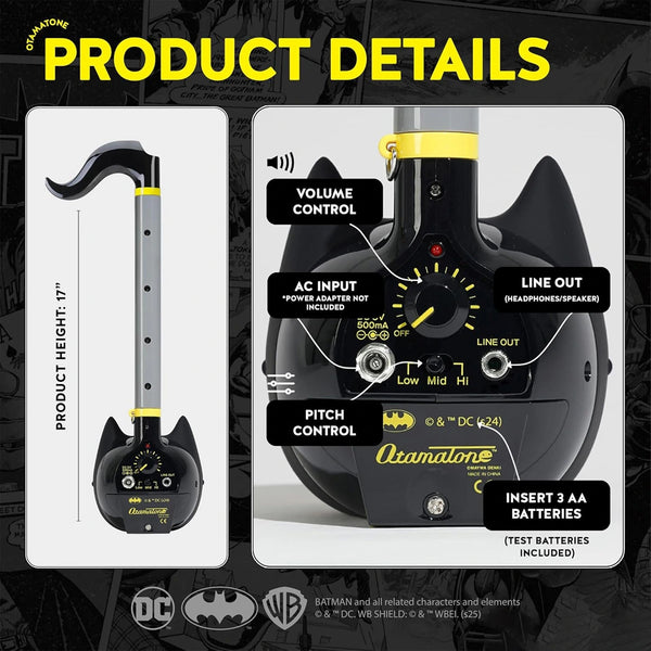 Otamatone Deluxe Batman Electronic Musical Instrument