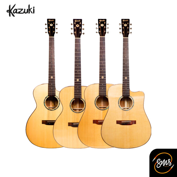 Kazuki ALL SOUL กีต้าร์โปร่ง 41 นิ้ว Acoustic Guitar All Solid + แถมฟรีกระเป๋ากีต้าร์