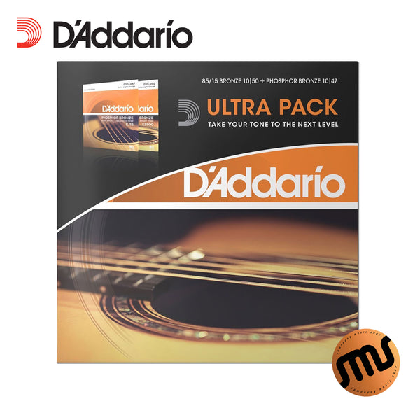สายกีต้าร์โปร่ง D’Addario Ultra Pack EZ900 + EJ15 ( 2 ชุดใน 1 แพ็ค )