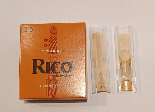 ลิ้นคาริเนตปลีก Bb RICO กล่องส้ม Bb Clarinet (แบ่งขาย)