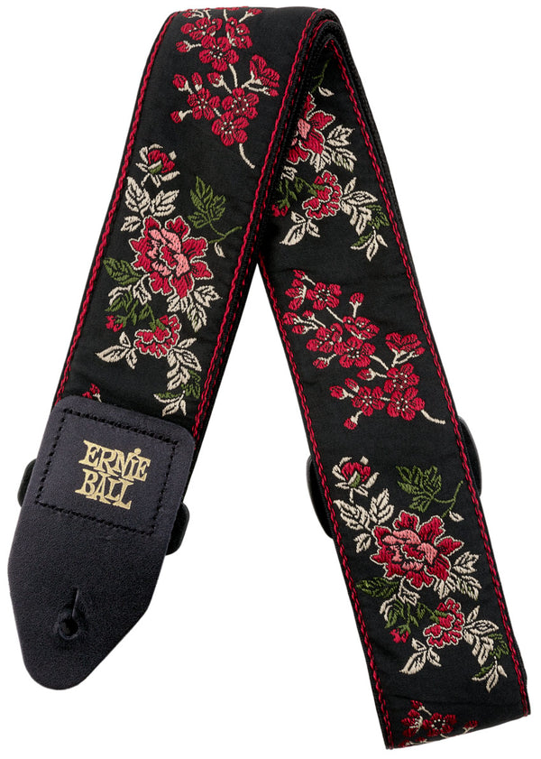 สายสะพาย Ernie Ball รุ่น P04142 Classic Jacquard (ลาย Red Rose Jacquard)