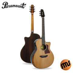 กีต้าร์โปร่งไฟฟ้า Paramount Acoustic Guitar รุ่น A2020 (Top Solid) ไม้หน้าแท้