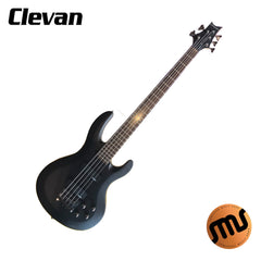 กีตาร์เบส 5 สายทรงแอลทีดี Clevan รุ่น CB-52M BKM