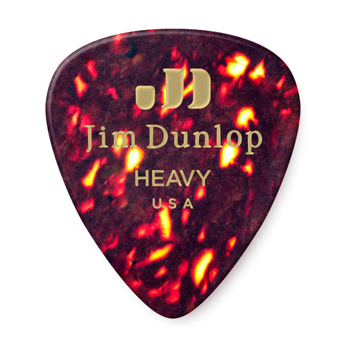 ปิ๊กกีต้าร์ Dunlop CELLULOID SHELL PICK HEAVY