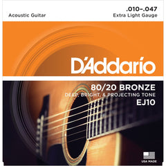 สายกีต้าร์โปร่ง D’Addario EJ10