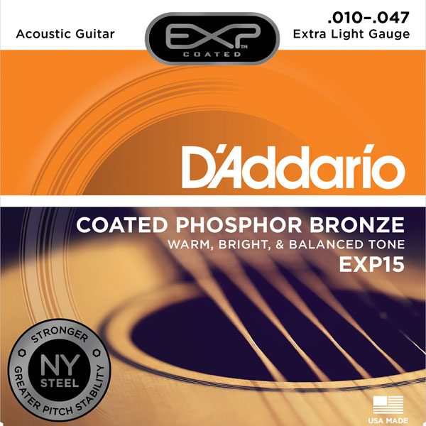 สายกีต้าร์โปร่ง D’Addario EXP PHOSPHOR (EXP15)