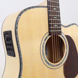 Saga Acoustic Guitar กีต้าร์โปร่งไฟฟ้า รุ่น DM100CE + กระเป๋า