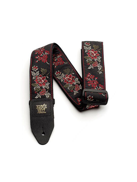 สายสะพาย Ernie Ball รุ่น P04142 Classic Jacquard (ลาย Red Rose Jacquard)