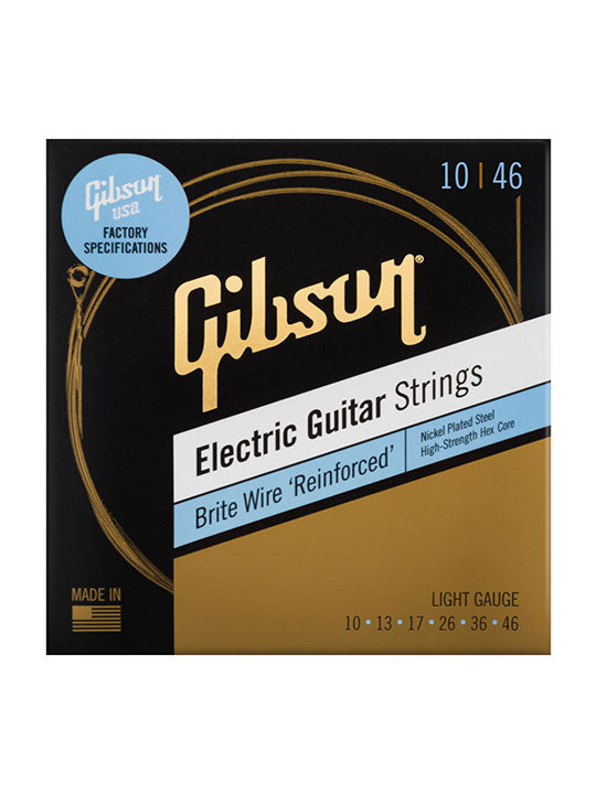 สายกีต้าร์ไฟฟ้า Gibson 10/46 Brite Wire ‘Reinforced’ Electric Guitar Strings