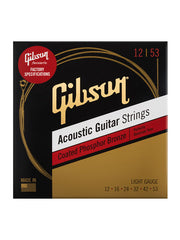 Gibson Acoustic Guitar Strings 12/53 สายกีต้าร์โปร่งแบบเคลือบ Coated Phosphor Bronze