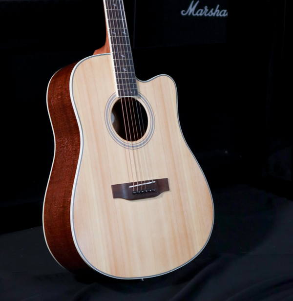 Kazuki SD TS LITE Top Solid Acoustic Guitar กีต้าร์โปร่ง คาซูกิ หน้าไม้แท้