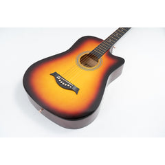 Passion กีต้าร์โปร่ง รุ่นBeginner PS-38R ขนาด 38 นิ้ว แถมฟรีเหล็กขันคอ