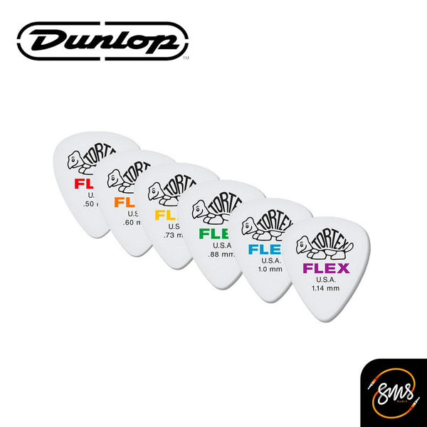 ปิ๊กกีต้าร์ Dunlop Tortex Flex Standard (428)