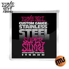 สายกีตาร์ไฟฟ้า ERNIE BALL SLINKY STAINLESS STEEL รุ่น P02248