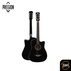 Passion กีต้าร์โปร่ง รุ่นBeginner PS-38R ขนาด 38 นิ้ว แถมฟรีเหล็กขันคอ
