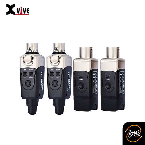 Xvive U3D Dual Plug-On Wireless Audio System for Dynamic Microphones