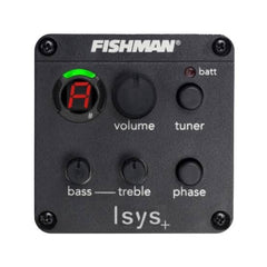 ปิ๊กอัพกีตาร์โปร่ง Fishman รุ่น OEM-ISY301 แบบติดตั้งด้านข้าง และรังถ่านพร้อมช่องเสียบสายแจ็ค