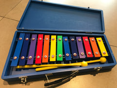 ไซโลโฟนไม้สีสันสดใส พร้อมกล่องไม้