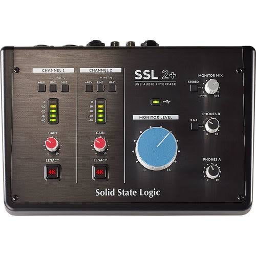 ออดิโออินเตอร์เฟส Solid State Logic SSL2+ 2-in/4-out USB Audio Interface