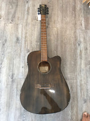 กีต้าร์โปร่งไฟฟ้า Tyma D-3ECB BKS