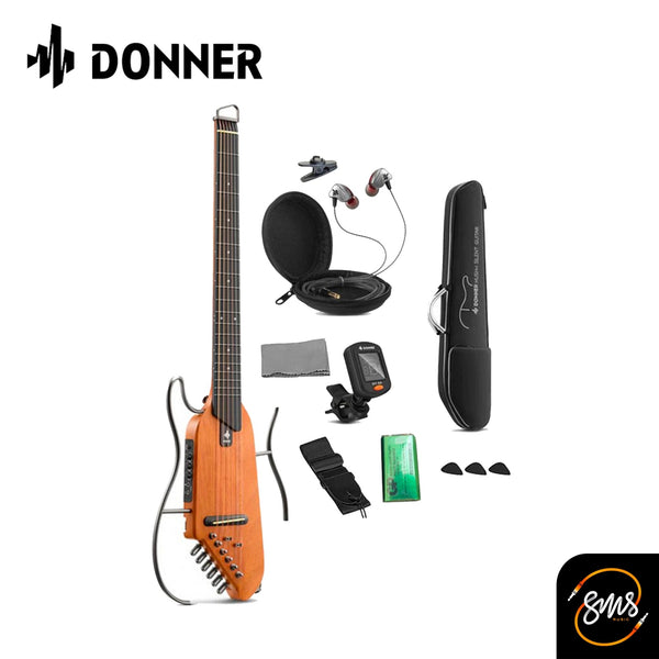 กีต้าร์โปร่งไฟฟ้า Donner HUSH-l silent guitar