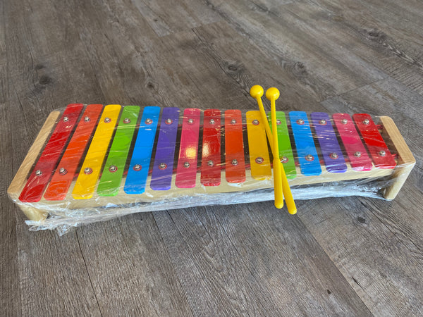 ไซโลโฟน Glockenspiel 15 keys โน๊ตสีสัน